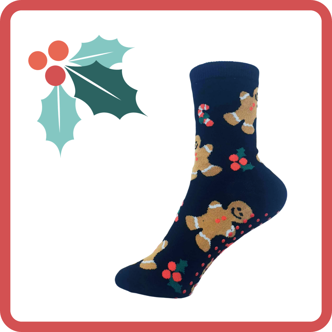 Christmas Kringle Grip Socks