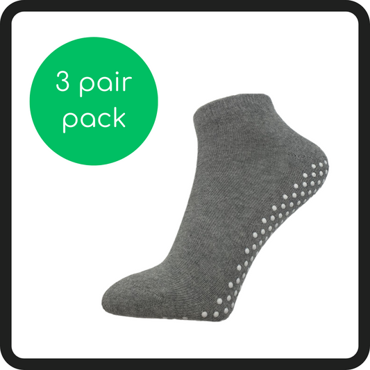 3 Pack Grey Anklets - Large