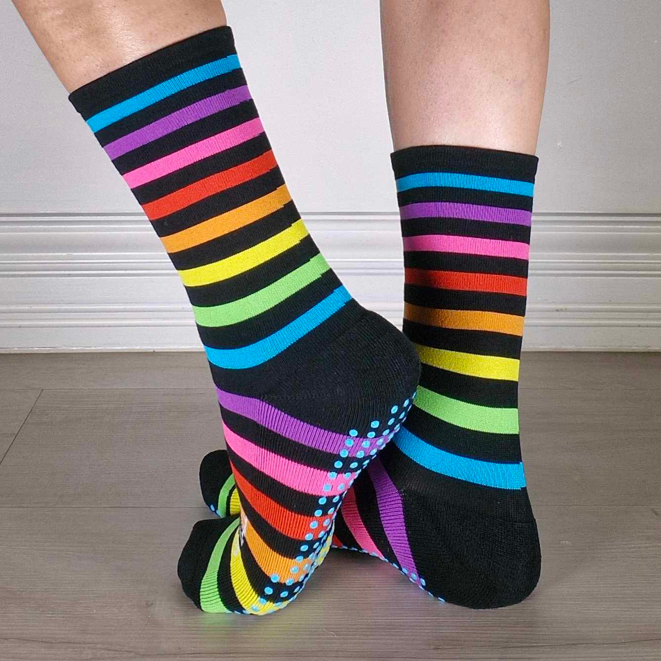 Rainbow Anti-Slip Diabetes Sokken - Katoen Zonder Elastiek Voor Man En Vrouw, Extra Comfortabel