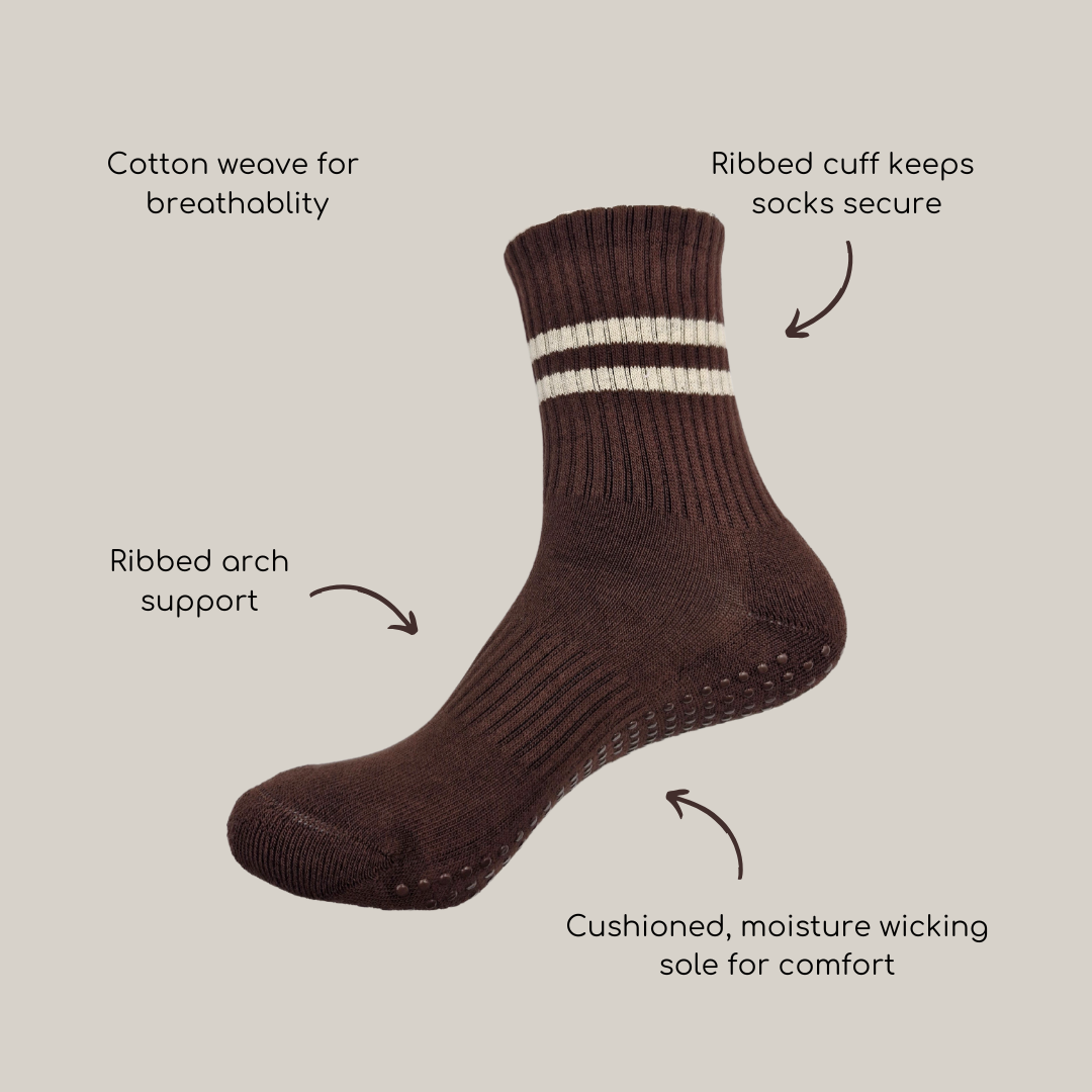 Sports Crew Grip Socks